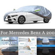 Full Car Cover For Mercedes Benz A 200 Waterproof Summer Sun Shade Anti-UV Winter Rain Snow Prevent 