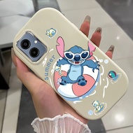 Case For Samsung A05 F05 M05 A05s A06 4G Cute Stitch Phone Shockproof Round And Fat