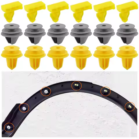 18pcs Wheel Arch Trim Moulding Clips For Nissan Qashqai J11 76847-JG00A 76847-4EA0A 84953-JA00A Fron