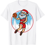Santa Slam Dunk Basketball Christmass Kids Clothes 25 T-Shirt