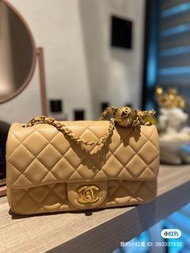 Chanel 20cm金球奶茶色