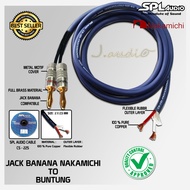 SPL AUDIO CS-225 - Kabel audio /kabel speaker terbaik 2x Jack Banana Nakamichi to Buntung -
