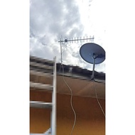 【Senang Pasang / Percuma Wayar】Kawasan Luar HDTV Digital Outdoor Area Antenna DV3 T2 Aerial < FULL H