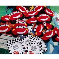 Lightning Mcqueen Felt Cloth Keychain for Souvenir DIY *hand stitch