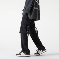 New Handsome Laced-Up Overalls - Military Style Casual Trousers