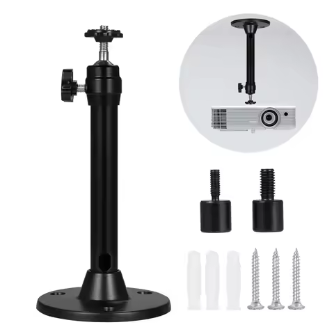Projector accessories Mini Ceiling Wall Projector Mount Stand with 3 Screw Adapters For Most Mini Pr