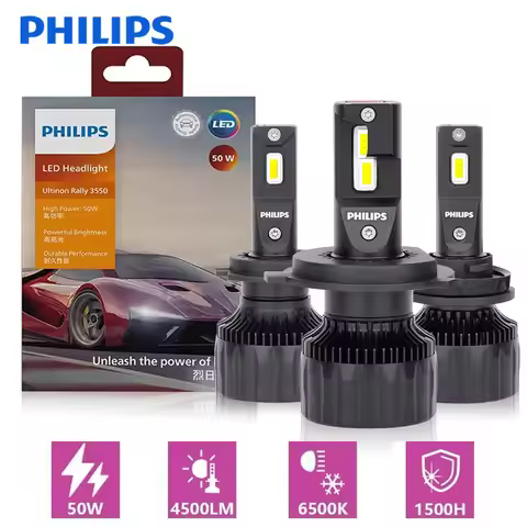 Philips Ultinon Rally 3550 H7 Led Headlights High Power 50W H4 H8 H9 H11 9005 HB3 9006 HB4 9012 HIR2