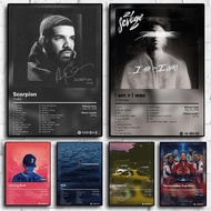 Music Album Print Posters Hip Hop Singer Star Drake SZA Pictures For Living Room Canvas Painting Art