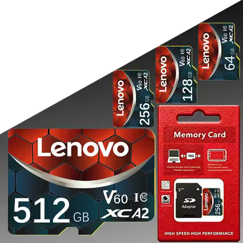 Lenovo Original 64GB-512GB SD Memory Card U3 V60 Class 10 High Speed for Nintendo Switch Steam Deck 