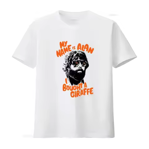 The Hangover My Name Is Alan I Bought A Giraffe Funny TV Show T Shirt Groom Friends vintage Washed U