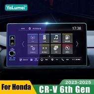 For Honda CR-V CRV 6th Gen 2023 2024 2025 Hybrid Tempered Glass Car GPS Navigation Screen Protector 