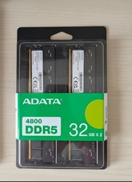 全新 100% brand new ADATA 64GB DDR5 RAM (2×32GB)