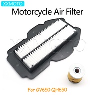 For HYOSUNG GV650 QH650 GV QH 650 Motorcycle Air Filter Oil Filter Intake Cleaner System Accessories