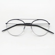 💎 頂級純鈦 💎 [檸檬眼鏡] Markus T DOT 015 130 德國品牌 消光黑色極輕量圓形雙槓光學鏡框