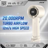 20000RPM Turbo Fan Portable Handheld Fan Mini Kipas Rechargeable Fan 6000mAh USB Type C 100 Speed