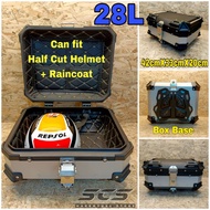 Top Box Aluminum Alloy 28L Motor Black SILVER ADV Adventure KTM Tracer ADV150 ADV160 NMAX NVX PCX AD