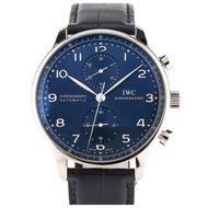 Iwc IWC Portuguese Blue Face Chronograph Automatic Mechanical Men's Watch IW371491