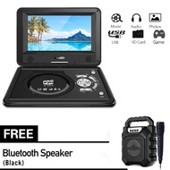 LG DVD HD 9 Inch Portable TV Home Car DVD Player VCD CD MP3 DVD Player With Gamepad &amp; Free Bluetooth Speaker With Mic