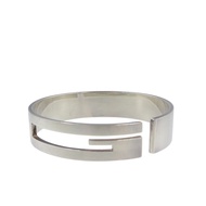 近全新 Gucci G 標誌鏤空 925 銀手鐲 0976 [二手] GUCCI