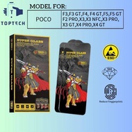 Panda Warrior Real 9H 3DBig curved Screen protector for Poco F2 pro Poco F3Poco F3 GTPoco F4Poco F4 