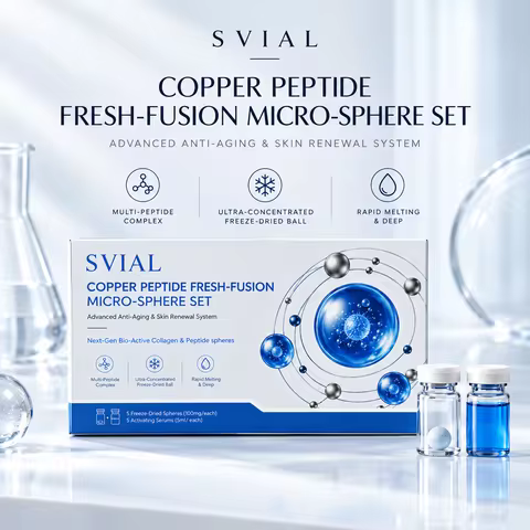 BIO-AMPOULE SYSTEM Copper Tripeptide-1 Freeze-Dried Serum, Copper Peptide Ampoule for Sensitive Skin