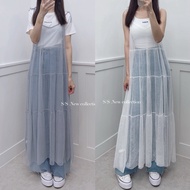 Korean Girl Layered Textured Gauze Dress 2507