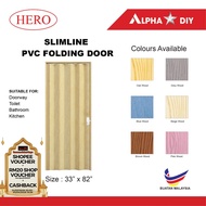 33" x 82" PVC Folding Door l pintu jamban Room Divider Pintu Lipat bilik air tandas pintu store l Pi