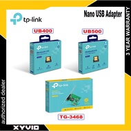 TP-LINK UB400 4.0 USB WiFi / UB500 5.0 USB WiFi / TG-3468 Gigabit PCI Express Network Adapter