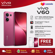 Vivo V60 5G ซูมเทเลโฟโต้ 10x โหมดถ่ายภาพพอร์ตเทรต ZEISS Multifocal ชิป Snapdragon 7 Gen 4 กันน้ำกันฝ