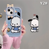 เคส Hp A17K A17 OPPO A57 A77S A53 A55 A54 A78 A76 A16K A15 A16 A5 A9 A3s A5s A12 A31 A15s A16E A1K 5F แมวสุนัข Pachacco เลนส์เล็กๆน้อยๆโทรศัพท์กันกระแทกผ้าคลุม