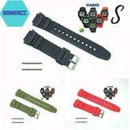 STRAP CASIO WATCHTALI AE1000 AE-1000 AE 1000 RUBBER STRAP CASIO AE1100 AE 1100 AE-1100 FREE 2PEN