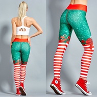 Gym Fitness Leggings Xmas Sport Pants Running Pants For Fitness Christmas Leggings Christmas Tights Xmas Leggings Women's Yoga Tights