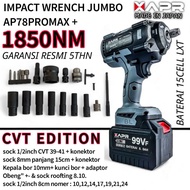 MESIN APR JAPAN AP78PROMAX+ 1850NM Cordless Impact Wrench 1 Battery 99V Car Motorcycle Bolt Remover 