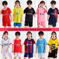 Kids Jersey Bola Custom Name Kids Football Jersey Numbers, Name Customisation.