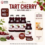 [BUY 3 FREE 1] Radiant Organic Pure Tart Cherry Juices 946ml Drink Tart Cherry Regen -Halal