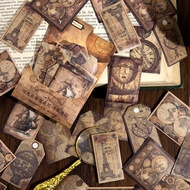 45 Pcs Vintage Scrapbook Supplies Junk Journal Planners Botanical Paper Stickers Craft Kits Aestheti