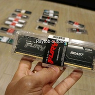 Ram Dimm SDRAM Fury Beast Gaming DDR4 8Gb PC19200 CL15 2400MHz 288-pin Gaming PCheatsink 1.2v KF424C