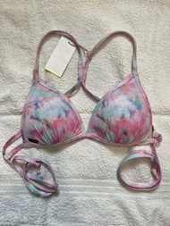 Muii Swim全新未剪牌 粉紅渲染UPV 美胸三角綁帶Tie-Dye Top