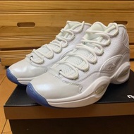 ［出清特價］REEBOK Question Mid Ice 全白色 戰神 IVERSON 艾佛森 籃球鞋 EF7598