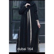 Abaya Gamis Hitam Maxi Dress Arab Saudi Bordir Zephy Turkey India