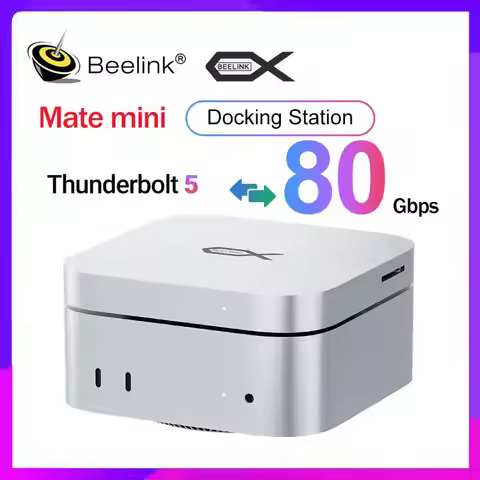2025 Beelink Mate Mini Docking Station Thunderblot 5 High Speed for Mac Mini PC SER9 SER8 SER5 Lapto