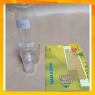 E04 - set of 10 water pipes for crested birds, warblers, thick opaque plastic, model number 4