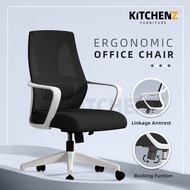 (Self-assembly) Homez Mesh Office Chair with Ergonomic Design - HMZ-OC-MB-9011