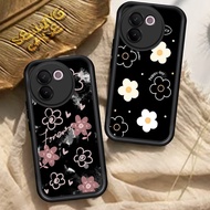 Casing hp For VIVO V30E 5G FLOWER3 Phone Case Glossy Silicon Camera Protect