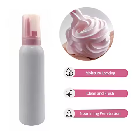 Customized Whipped Lash Shampoo Pink Foam Cream Eyelash Cleanser Concentrate Whipped Lash Extension 