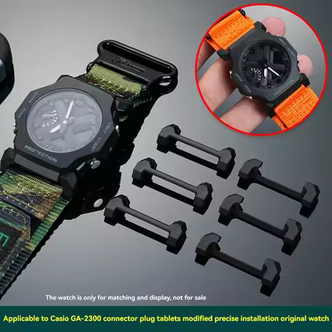 For Casio G-SHOCK GA-2300 GA 2300 Watch Modification Leather Rubber Nylon Strap Connector ga2300 Con