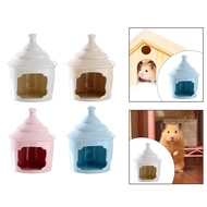 [Freneci3] Ceramic Hamster Habitat Hideout, Hamster House Pet Sleeping Huts Hamster Habitat for Chinchilla