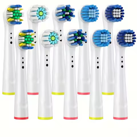 10Pcs Replacement Toothbrush Heads Compatible with Oral-B Braun Professional Electric Toothbrush Hea