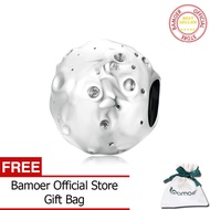 BAMOER 925เงินสเตอร์ลิงลูกปัดดวงจันทร์เสน่ห์สำหรับสร้อยข้อมือและสร้อยคอเครื่องประดับ DIY เครื่องประด