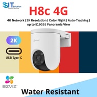 EZVIZ H8c (4G Network | 2K Resolution | Color Night | Auto-Tracking | up to 512GB | Panoramic View)